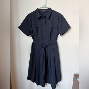 Cynthia Steffe Navy Belted Dress Size 6